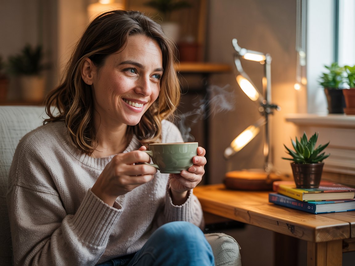 woman drinking tea - the health rising pathway