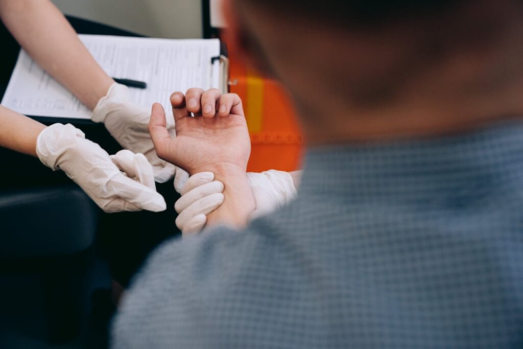 person getting a blood test - Preventative Health Screenings