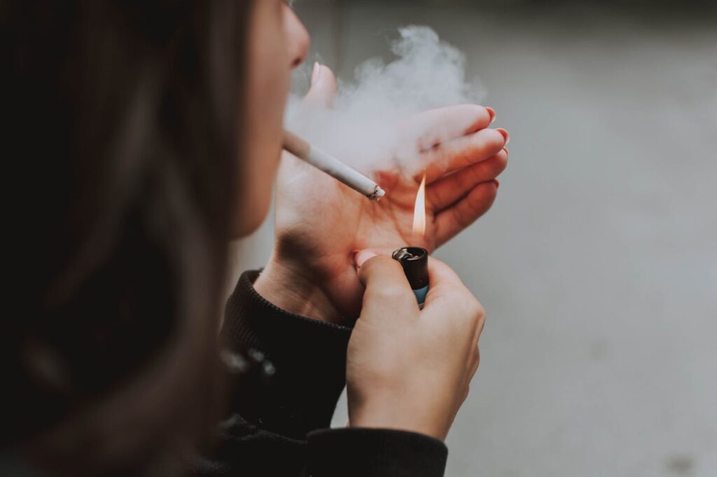 person smoking - Smoking Cessation