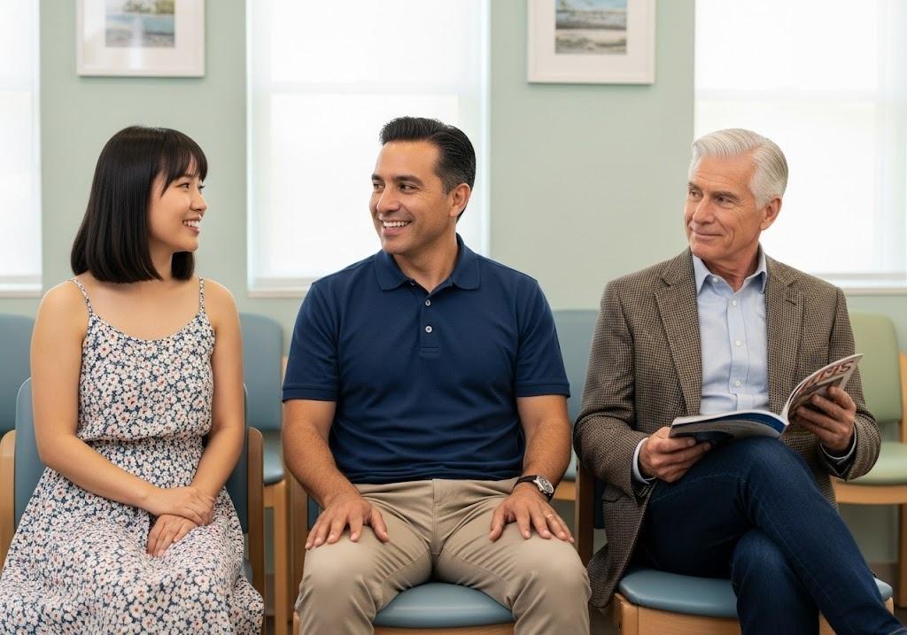 people in a waiting room