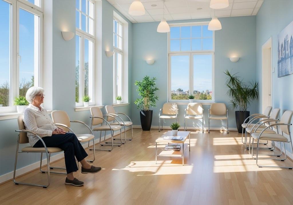 patient in waiting room of DPC clinic