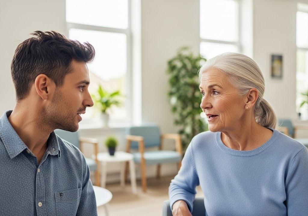 patients in a waiting room of a DPC clinic