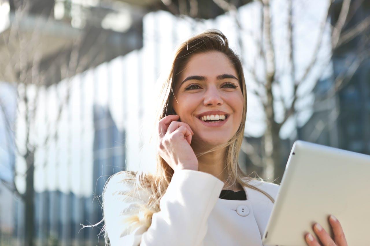 smiling woman